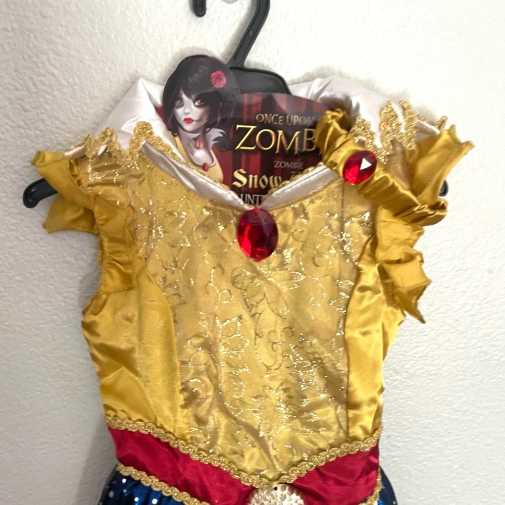ONCE UPON A ZOMBIE Snow White Princess zombie Halloween costume XS